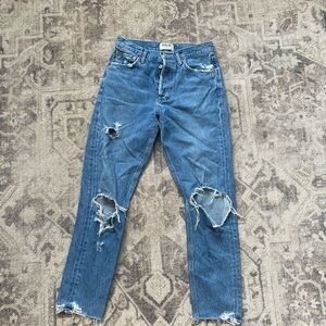 Agolde denim ripped jeans size 26